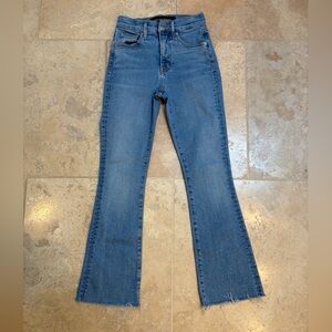 Veronica Beard Women’s Carolina High Rise Skinny Flare Ankle Jeans